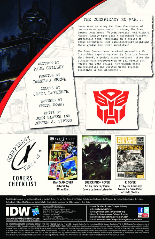 The X Files Conspiracy Transformers Spotlight Comic Book Preview   Secret Cybertron Conspiracy Image  (2 of 9)